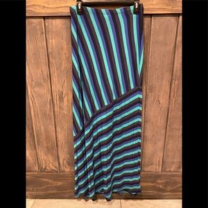 Striped maxi skirt summer